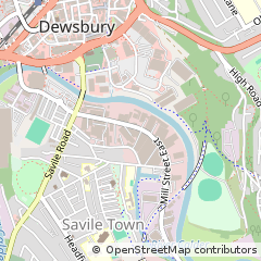 Map of Dewsbury, West Yorkshire