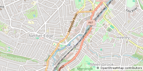 Map of Sheffield