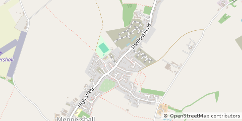 Map of Shefford, Bedfordshire