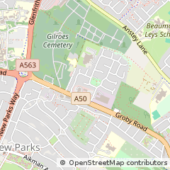 Map of Leicester