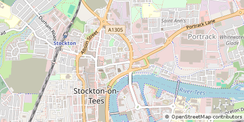 Map of Stockton
