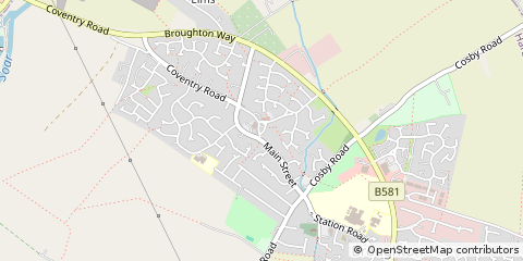 Map of Leicester, Leicestershire