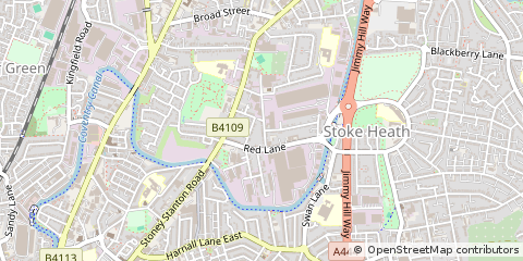 Map of Coventry, West Midlands