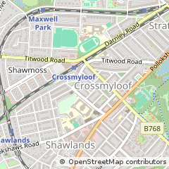 Map of Glasgow, Lanarkshire
