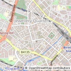 Map of Birmingham, West Midlands
