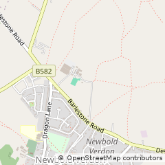 Map of Newbold Verdon, Leicestershire
