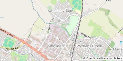 Map of Cheltenham, Gloucestershire