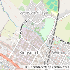 Map of Cheltenham, Gloucestershire