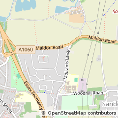 Map of Chelmsford, Essex