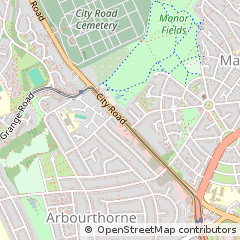 Map of Sheffield