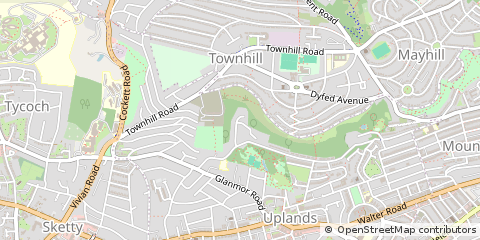 Map of Swansea