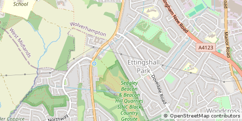 Map of Wolverhampton