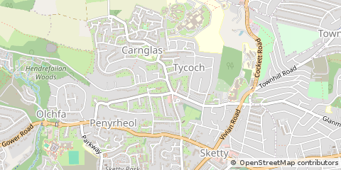 Map of Swansea