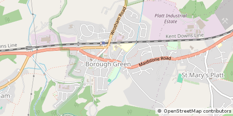 Map of Borough Green, Kent