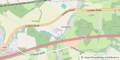 Map of Hook, Hampshire