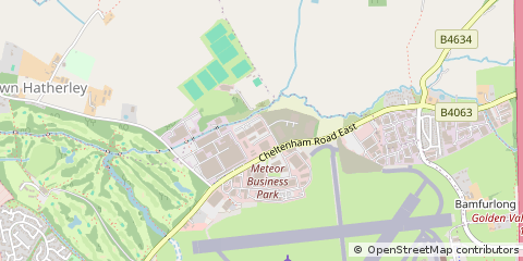 Map of Staverton, Gloucestershire
