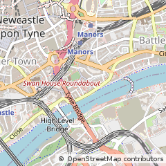 Map of Newcastle Upon Tyne