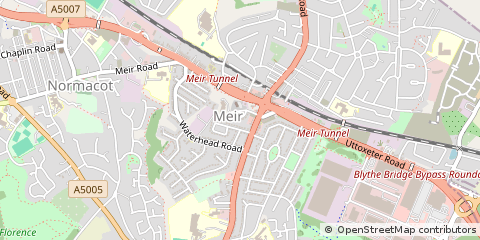 Map of Stoke-on-Trent