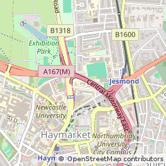 Map of Newcastle Upon Tyne