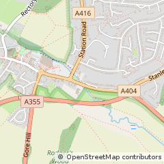 Map of Amersham, Buckinghamshire