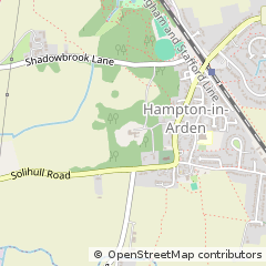 Map of Solihull, West Midlands
