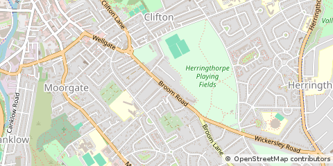 Map of Rotherham