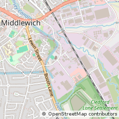 Map of Middlewich, Cheshire