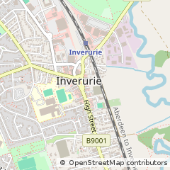 Map of Inverurie, Aberdeenshire