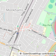 Map of Woodford Green