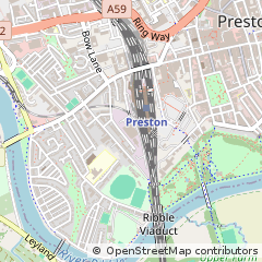 Map of Preston, Lancashire