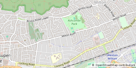 Map of Weston Super Mare, Somerset