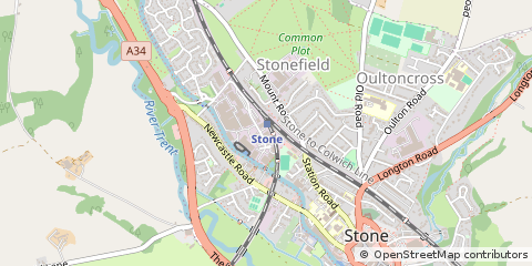 Map of Stone, Staffordshire