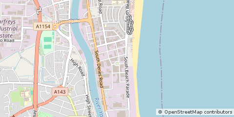 Map of Great Yarmouth, Norfolk
