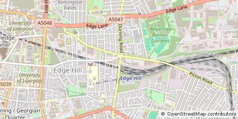Map of Liverpool, Merseyside
