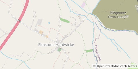 Map of Cheltenham, Gloucestershire