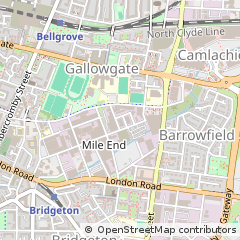 Map of Glasgow, Lanarkshire
