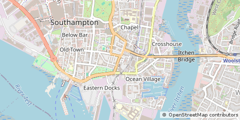Map of Southampton, Hants