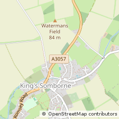 Map of King's Somborne, Hampshire