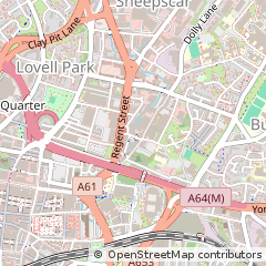 Map of Leeds, West Yorkshire