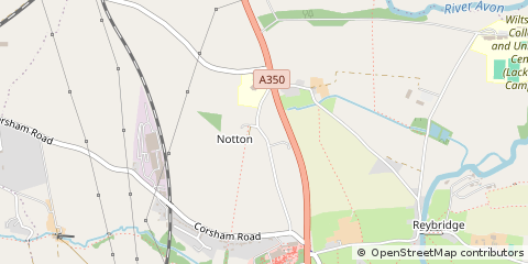Map of Lacock, Wiltshire