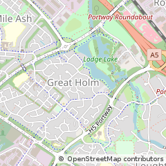 Map of Milton Keynes, Buckinghamshire