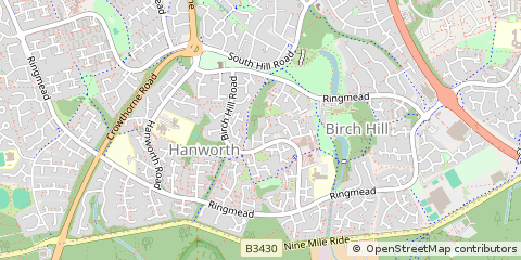 Map of Bracknell, Berkshire