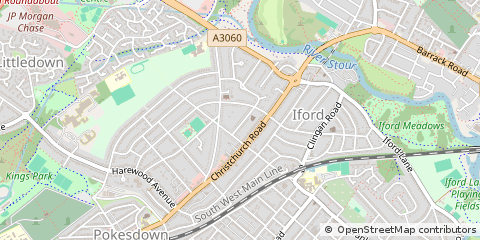 Map of Bournemouth, Dorset
