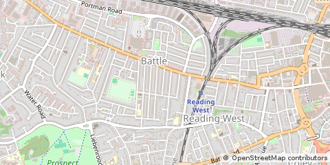 Map of Reading, Berkshire