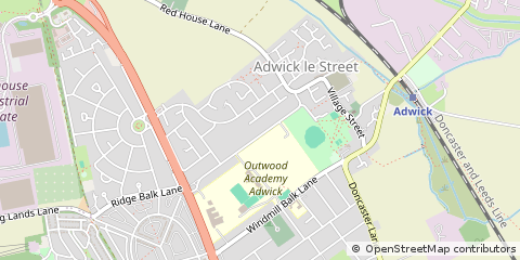 Map of Doncaster, South Yorkshire