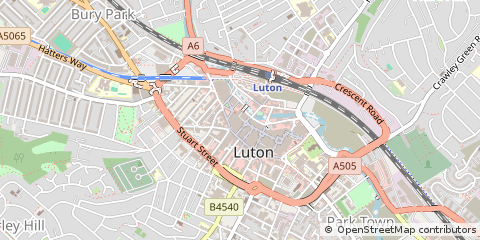Map of Luton
