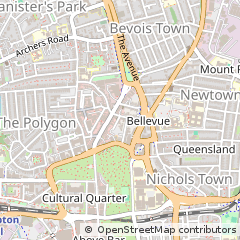 Map of Southampton, Hampshire