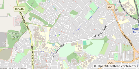Map of Maidstone, Notts