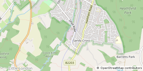 Map of Heathfield, East Sussex