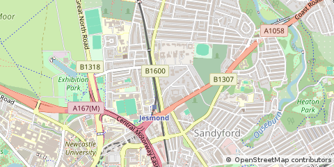 Map of Newcastle Upon Tyne